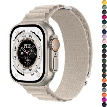 Ремешок Alpine loop Для Apple Watch UItra 8 7 6 5 4 SE 49 мм 45 мм 41 мм 44 мм 40 мм Нейлоновый Ремешок iWatch Band 44 49 мм браслет