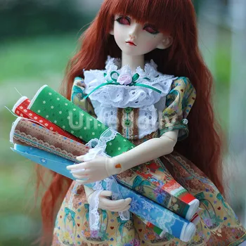 Рождественский стиль, кукольная одежда ручной работы, шифоновый материал, ткань Blyth BJD Barbies, кукольное платье, одежда, швейные аксессуары