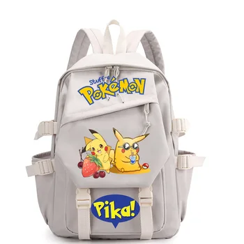 Рюкзак с покемоном и Пикачу из аниме, детская школьная сумка из мультфильма для мальчиков-подростков начальной школы, водонепроницаемая дышащая сумка