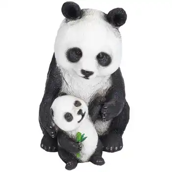 Садовая статуя панды, Гибкое динамическое моделирование, украшения в виде панды для садовой лужайки