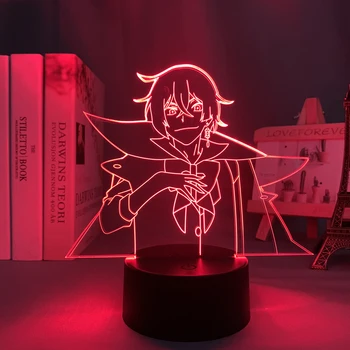 Светодиодный светильник Аниме на примере Vanitas для украшения детской спальни Ночник Подарок ребенку на День рождения Декор комнаты 3D Лампа Манга