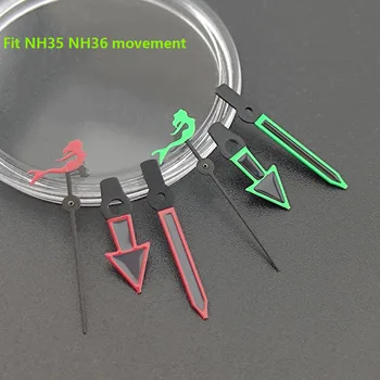 Стрелки NH35 / NH36 аксессуары для часов указатель подходит для механизма NH35, NH36