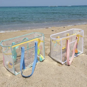 Сумка для плавания, пляжная сумка, прозрачная водонепроницаемая сумка для путешествий, сумка для мамы большой емкости, сумка для покупок, переносная сумка для хранения, сумки для подгузников