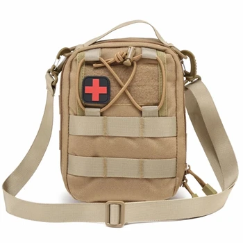 Тактическая сумка через плечо Molle Медицинская сумка Поясная сумка Утилита EDC Инструмент Армейская Военная сумка для страйкбола для охоты на открытом воздухе
