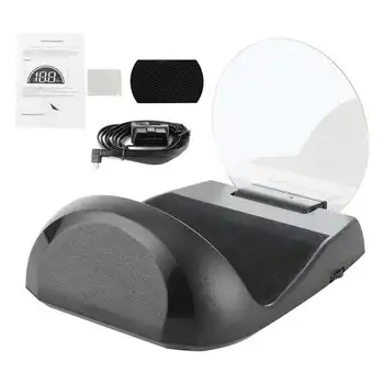 Универсальный автомобильный головной дисплей, встроенный проектор отражения OBD HUD, скорость, температура воды, Проекция напряжения