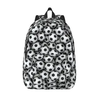 Футбольные мячи для мужчин, женщин, студенческая школьная сумка для книг, футбольный спортивный холщовый рюкзак для начальной школы, колледж на открытом воздухе