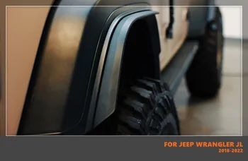 Хорошее Качество ABS Автомобильное Колесо Для Бровей Дуговое Кольцо Крыло Колесная Арка Расширяется Маленькое Колесо Для Бровей Подходит Для Jeep Wrangler JL 2018-2022