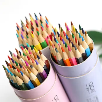 Цветной карандаш для начальной школы, детский набор канцелярских принадлежностей для рисования, 24 36 48 цветных кистей для рисования, Цветной карандаш для рисования