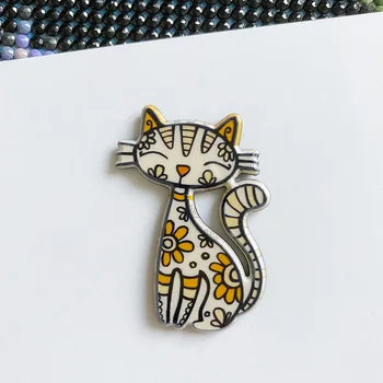 Чехол Minder Cat для алмазной росписи, 5D росписи бриллиантами, Пергаментная бумага, держатель крышки, Магнит