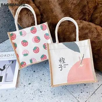 Японская холщовая сумка, женская сумочка, осенне-зимняя мода, маленькая женская сумка через плечо в корейском стиле, холщовая сумка-тоут