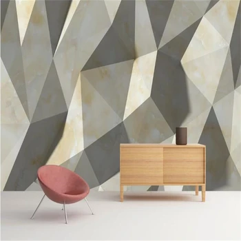 обои wellyu для домашнего декора, обои на заказ, минималистичный 3D креативный геометрический рисунок мраморной текстуры, ТВ-фон, стена
